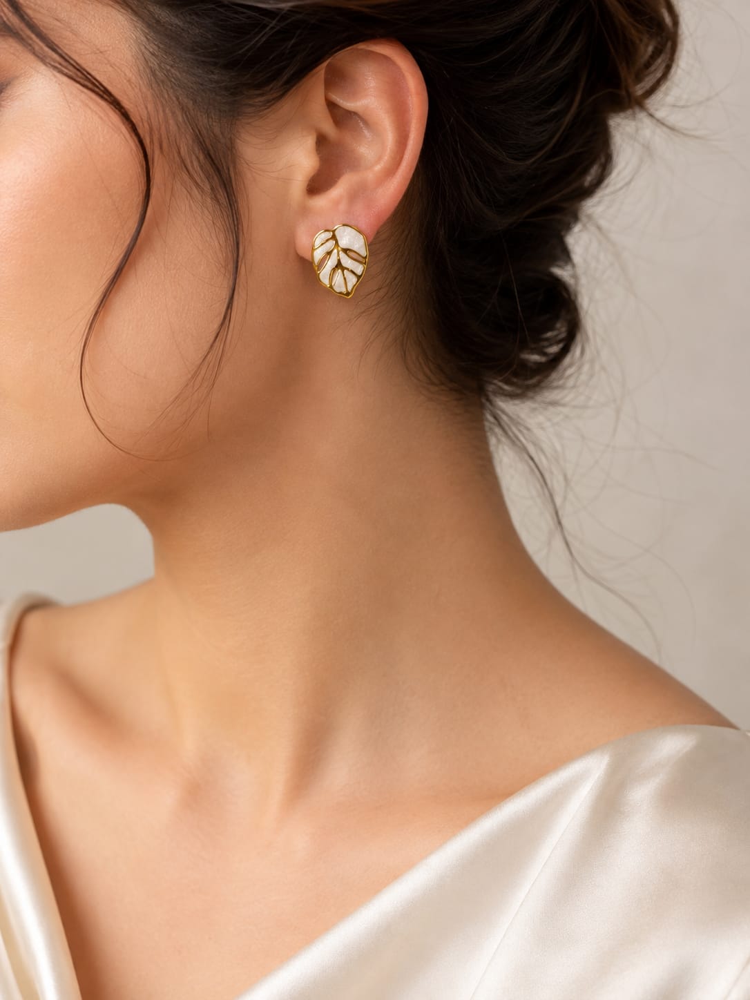 Leaf Stud Earrings