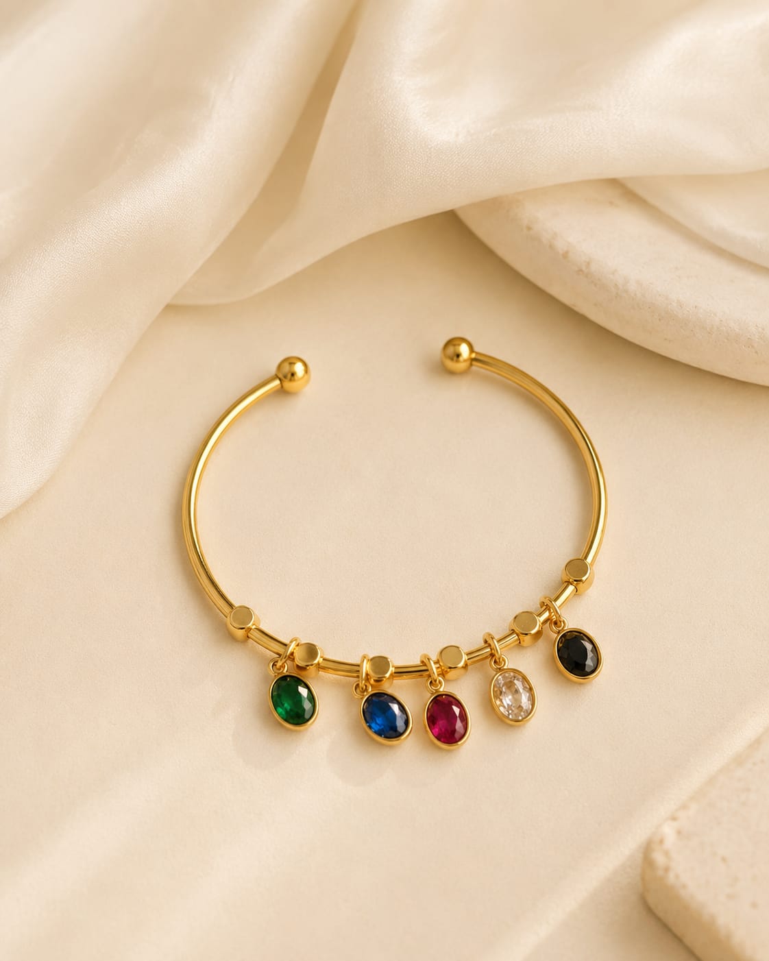 Multi-Stone Charm Bracelet (Kids Size)