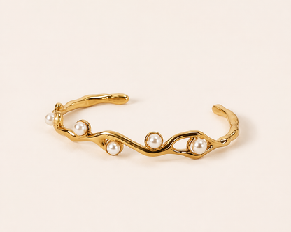 Pearl Wave Cuff