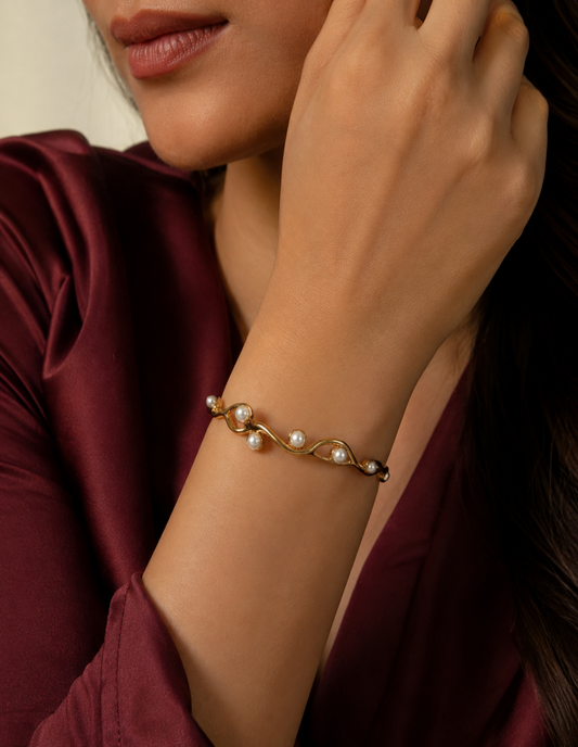 Pearl Wave Cuff