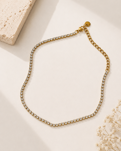 Sparkle Tennis Chain Anklet