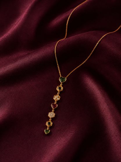 Heartline Lariat Necklace