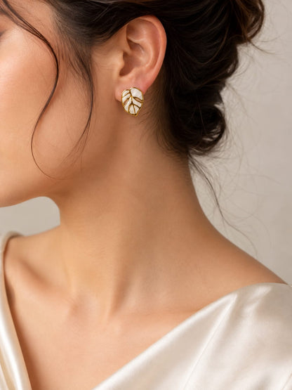 Leaf Stud Earrings